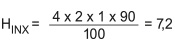 Formel, Homogenitätsindex Formel, Homogenitätsindex